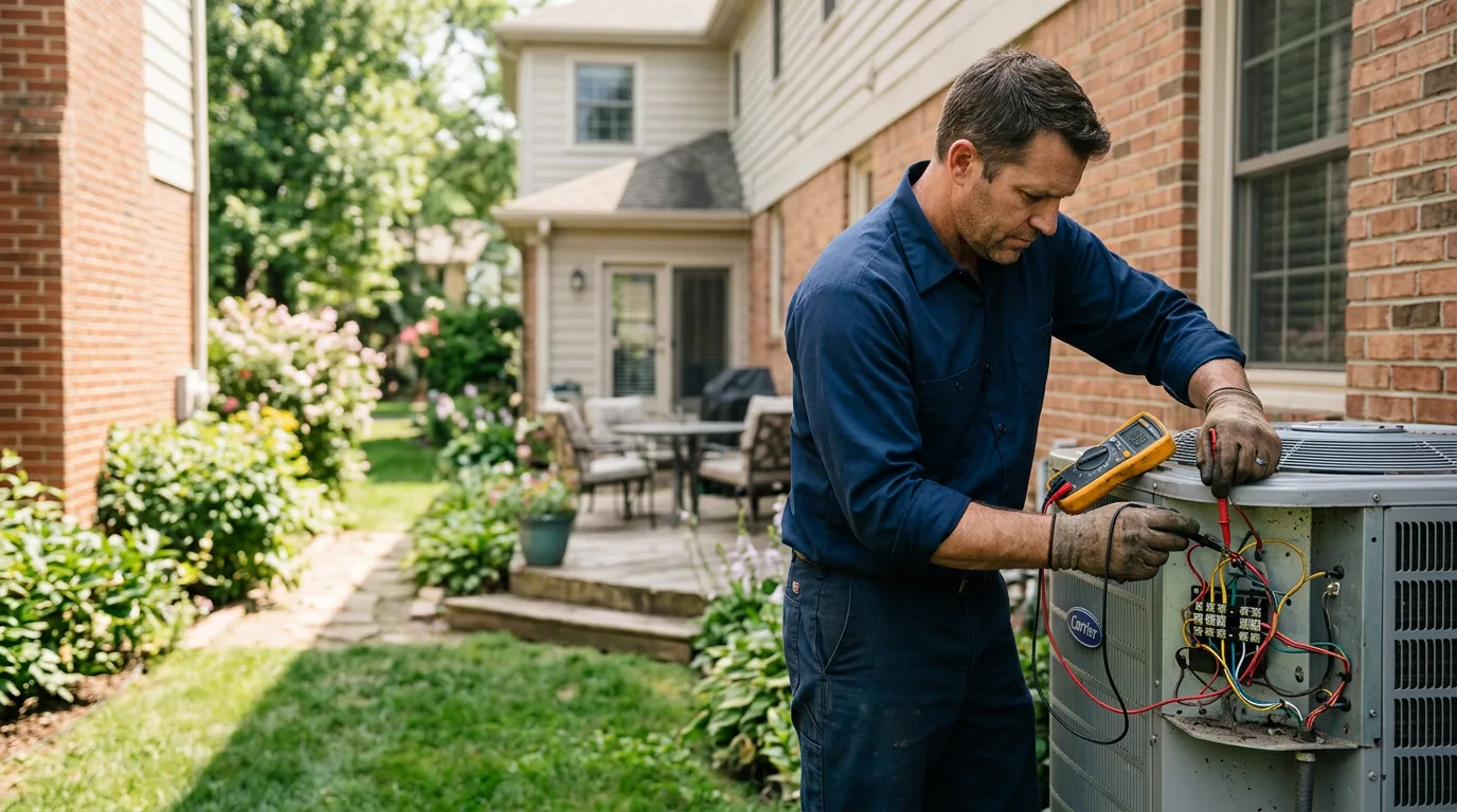 HVAC technician working near Cedar Bluff, VA